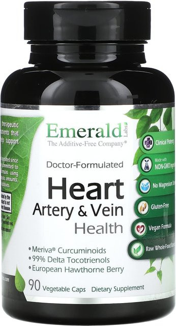 Emerald Laboratories Herz-Kreislauf-Gesundheit, 90 pflanzliche Kapseln, Unisex - Bild 1