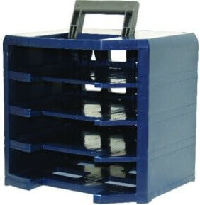 raaco Sortimentskastentresor HandyBoxx 5x5 blau leer - Bild 1
