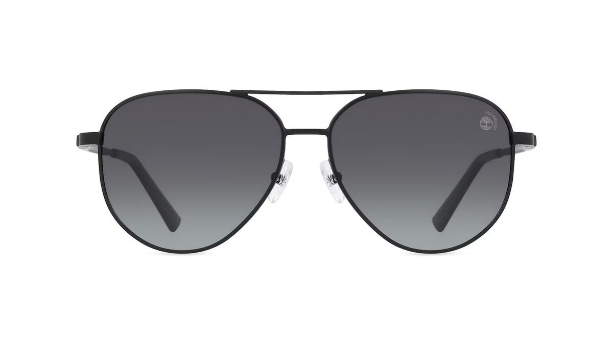 Timberland TB9304 Sonnenbrille Pilot, Vollrand, Metall, Unisex, Schwarz - Bild 1