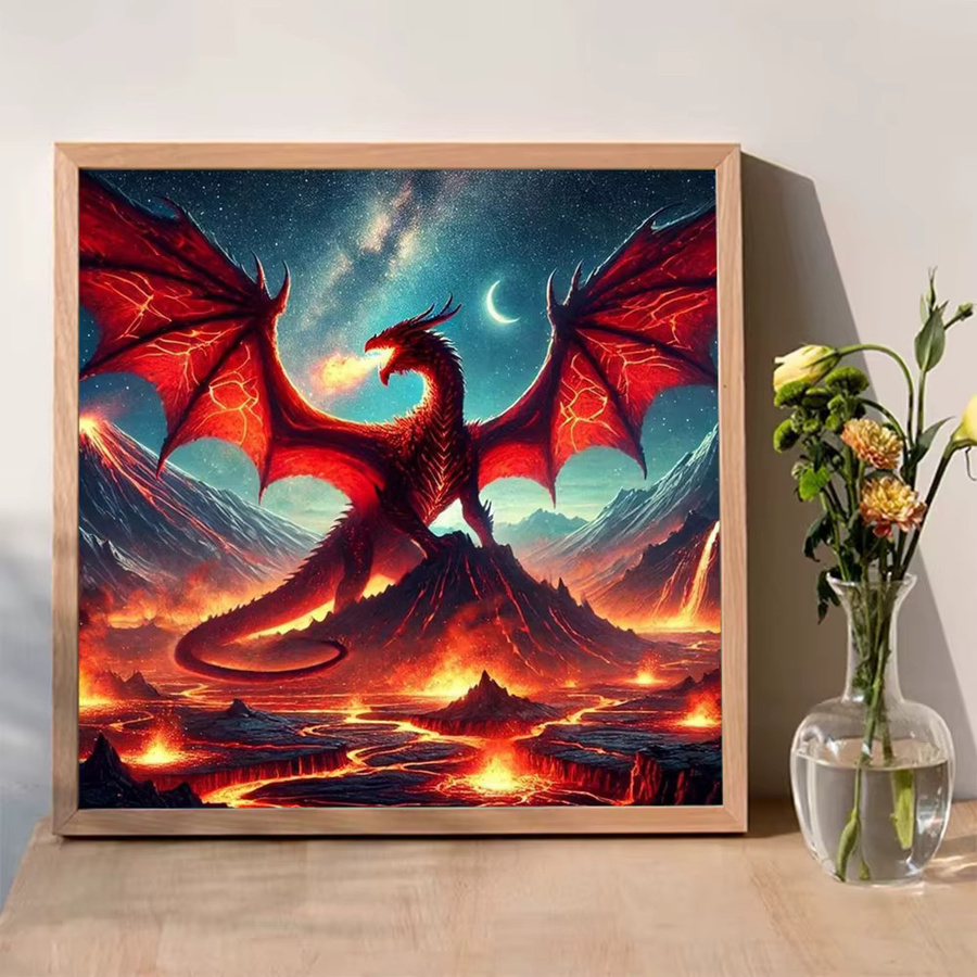 Evershine Dinosaurier Tier Bastelset, Diamant Stickerei, Rund - Bild 3