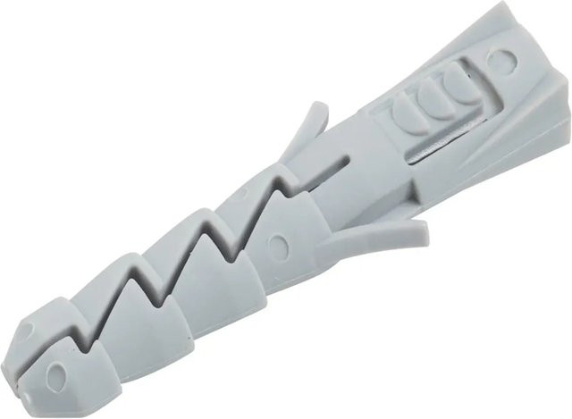 LUX-TOOLS Spreizdübel aus Nylon in Grau, Durchmesser: 10 mm, Länge: 50 mm, 50 Stück - Bild 1