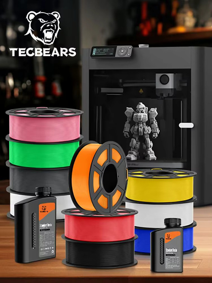 TECBEARS PETG 3D-Drucker-Filament Mehrfarben-Kombinationsset, 1,75 mm, 5 kg, für FDM-Drucker - Bild 5