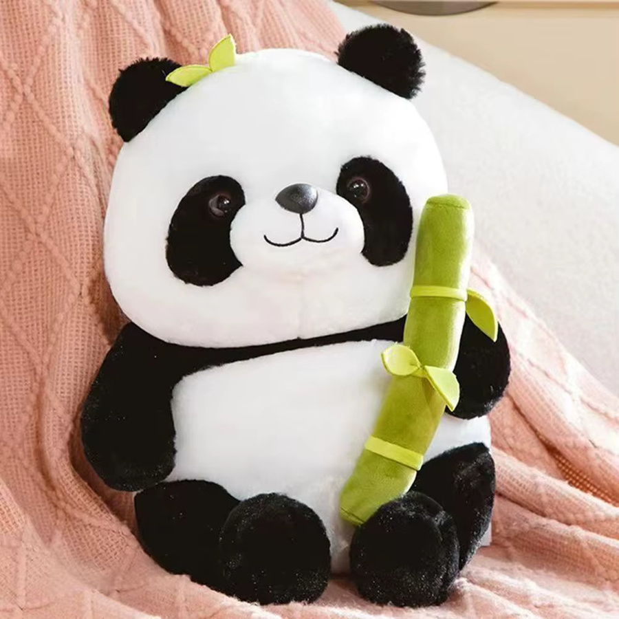 CONUSEA Kawaii Bambusrohr Panda Set, Plüschtier, Reversibles Design - Bild 3