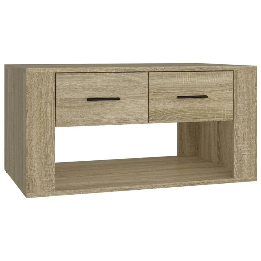 vidaXL Couchtisch Sonoma-Eiche in Braun aus Holzwerkstoff, B/T/H: 80 x 50 x 40 cm - Bild 2