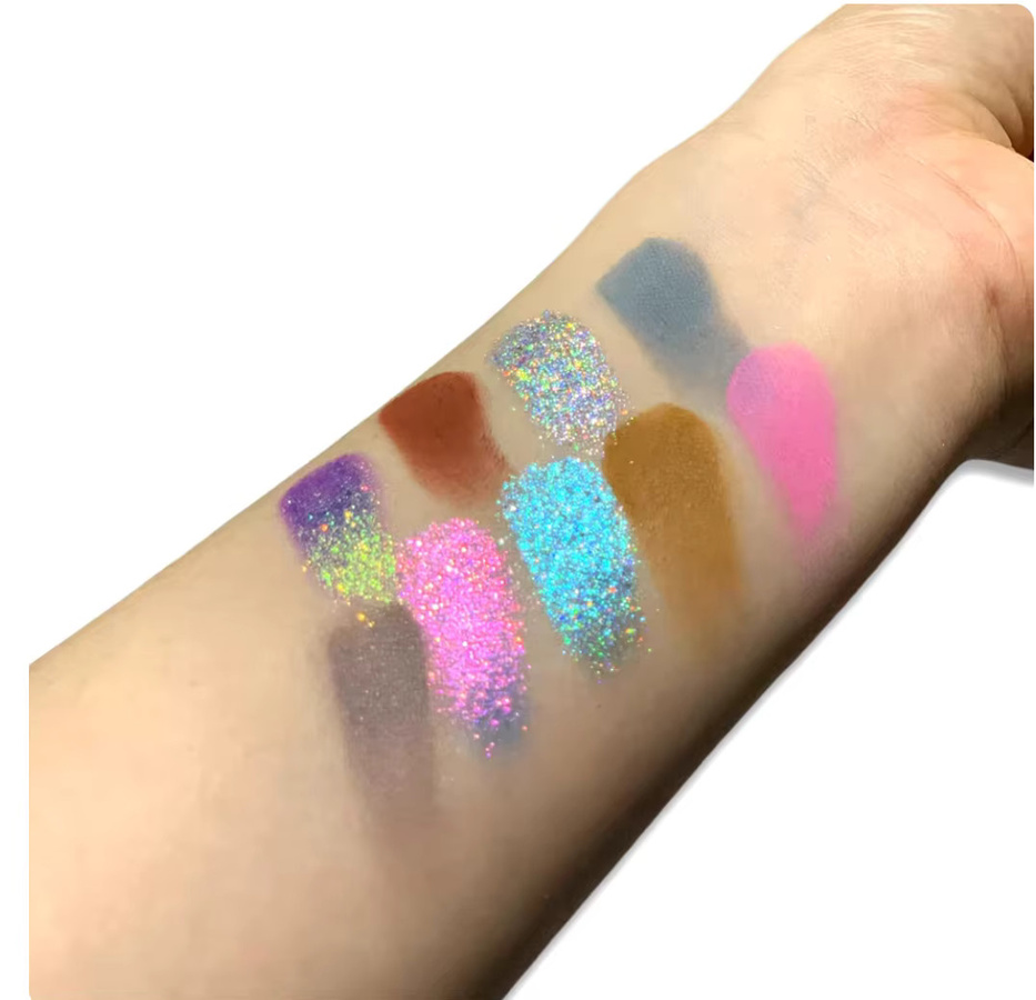 SheenEffect Lidschatten-Palette, 9 Farben, Matt, Chamäleon, Unisex - Bild 2