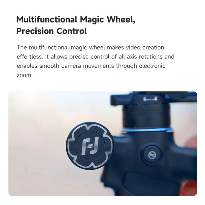 FeiyuTech SCORP Mini 3 Gimbal-Stabilisator für Smartphone mit AI-Tracking-Modul und Lüfter, Schwarz, 2 kg Nutzlast - Bild 4