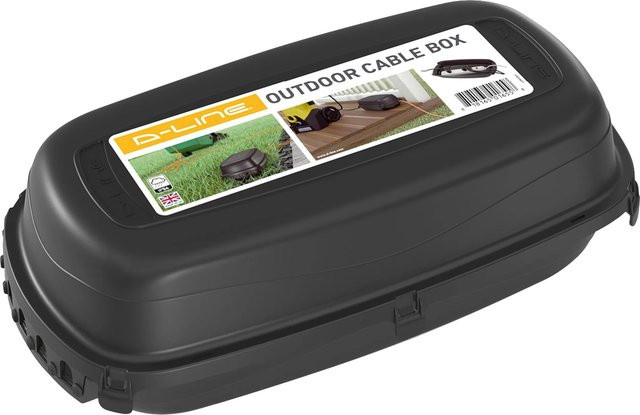 D-Line Wetterschutzbox Schwarz wandmontiert B: 36,0 cm, H: 11,6 cm, T: 11,6 cm - Bild 1