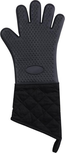 Hitzebeständige Silikon Mikrowellenhandschuhe und Grillhandschuhe von Wipon in Schwarz oder Rot - Bild 1