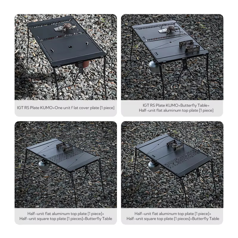CAMPINGMOON Tragbarer Metall-Tischgrill für Outdoor und Camping, Schwarz, B/T/H: 36,0 x 12,5 x 12,5 cm - Bild 4