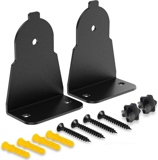 Samsung Wandhalterung aus Stahl für gebogene Soundbars, 2er-Set in Schwarz, inklusive Schrauben, kompatibel mit AH61-03943A, HW-J4000, HW-J6000 und HW-M4500 - Bild 1