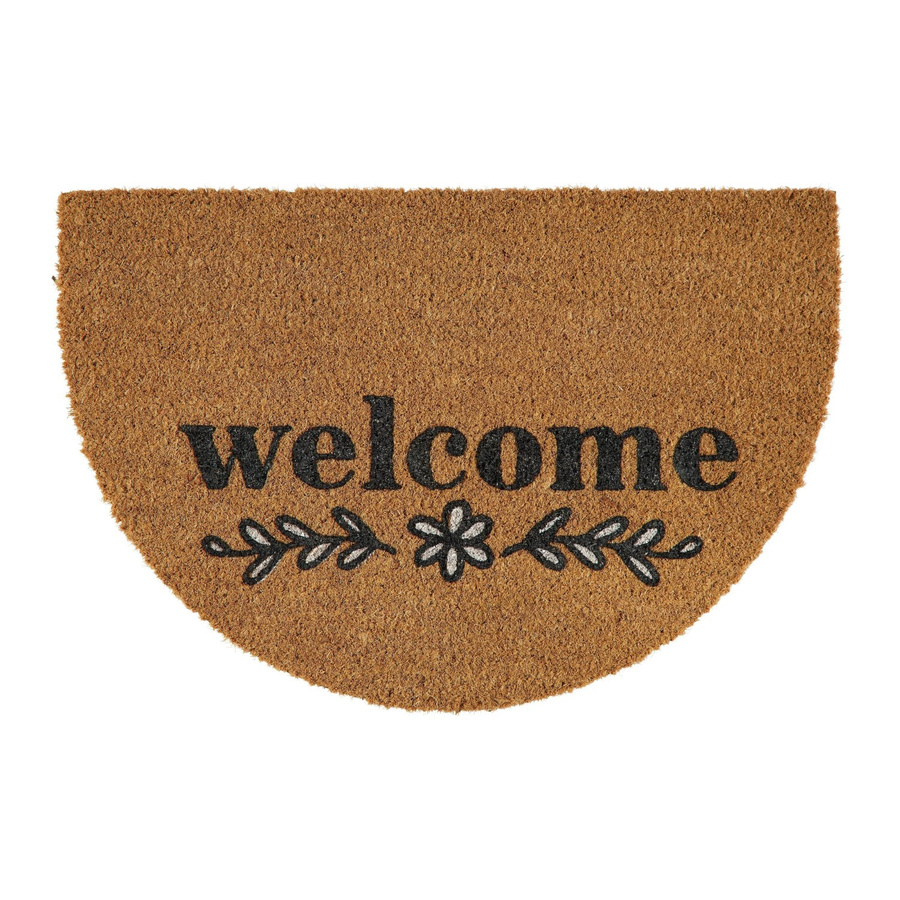 Modern Living Fußmatte Welcome Halbrund in Naturfarben mit rutschfester Unterseite, B/T: 60 x 40 cm - Bild 2