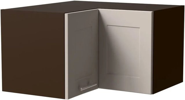 Feldmann-Wohnen Eckhängeschrank Oslo in Lava und Kaschmir Matt mit Soft-Close-Türen, B/T/H: 60 x 60 x 36 cm - Bild 1