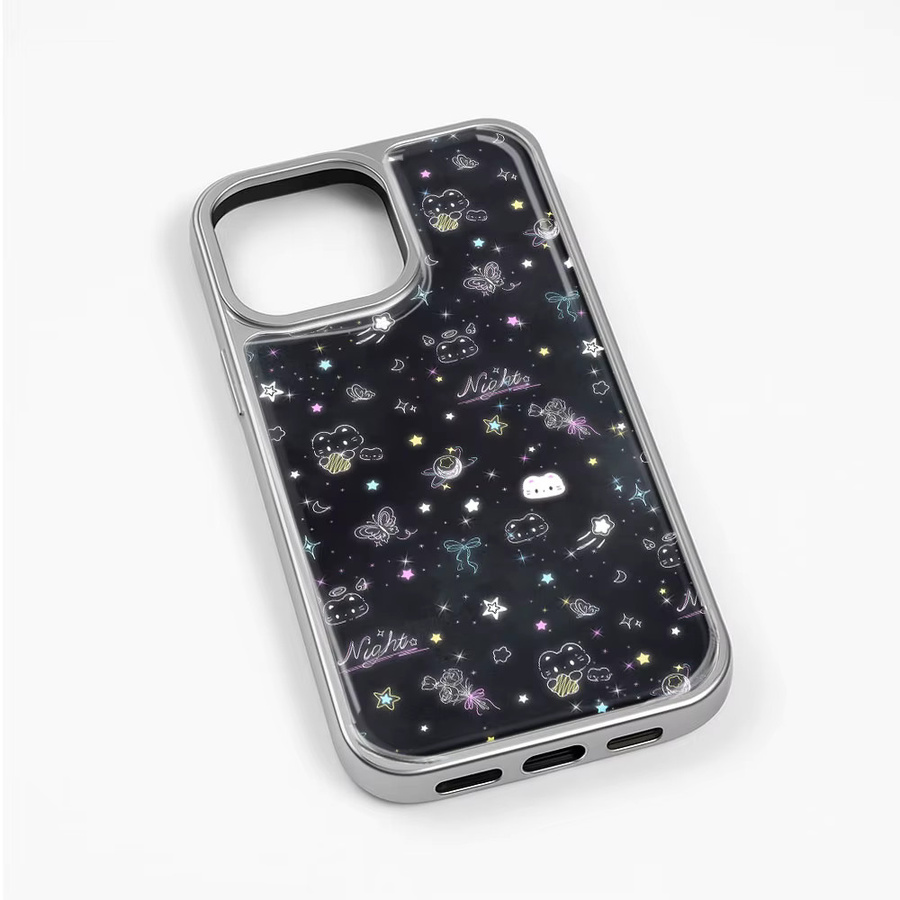 Galaxy Cat Hydrogel-Handyhülle für Samsung Galaxy S23 S24 S25 S26 Plus FE Ultra Edge in Silber - Bild 1