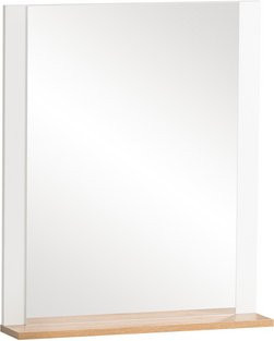 Wandspiegel Schildmeyer Jelda in Weiß Matt im Landhausstil, B/H/T: 60 x 71 x 12,3 cm - Bild 1
