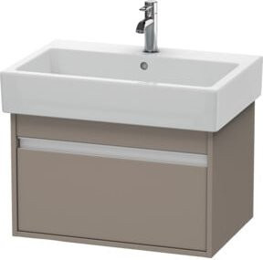 Duravit Waschtischunterschrank Ketho Wandhängend, Grau Matt, 1 Auszug, B: 65 cm, T: 44 cm, H: 41 cm - Bild 1