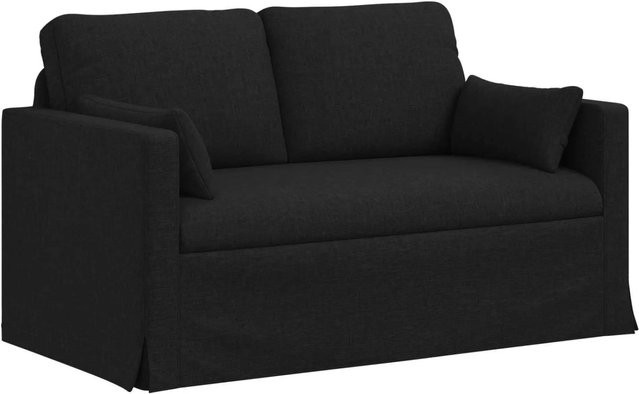 vidaXL Sofa Schwarz mit Stoffbezug und Metallrahmen B/T/H: 139 x 78 x 80 cm - Bild 1