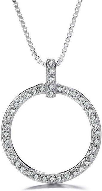 Lucky Star Jewelry Halskette, 925 Silber, Zirkonia, Damen - Bild 1