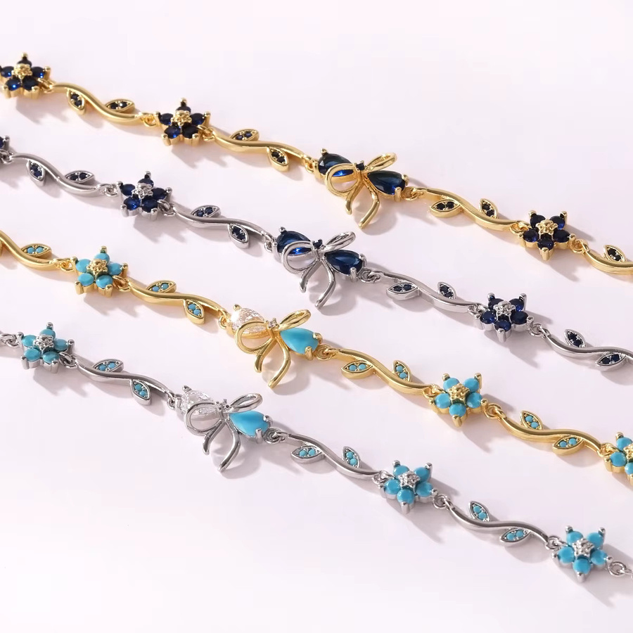 YUYAN Armband, Türkis, Zirkonia, Damen - Bild 1