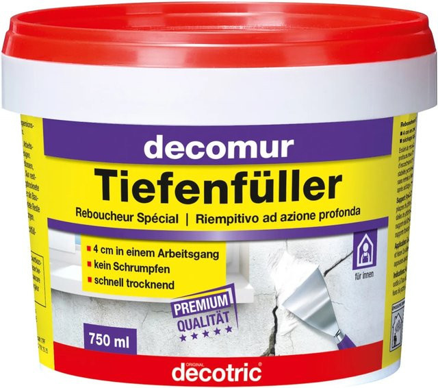 Decomur Tiefenfüller aus Gips in Weiß, 750 ml - Bild 1