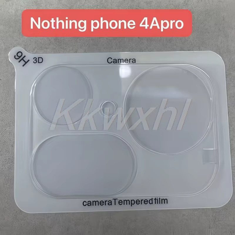 2er-Set Nothing Phone 4A Pro Kameraobjektivfolie aus gehärtetem Glas, transparent, 3D Rückseitenschutz - Bild 3