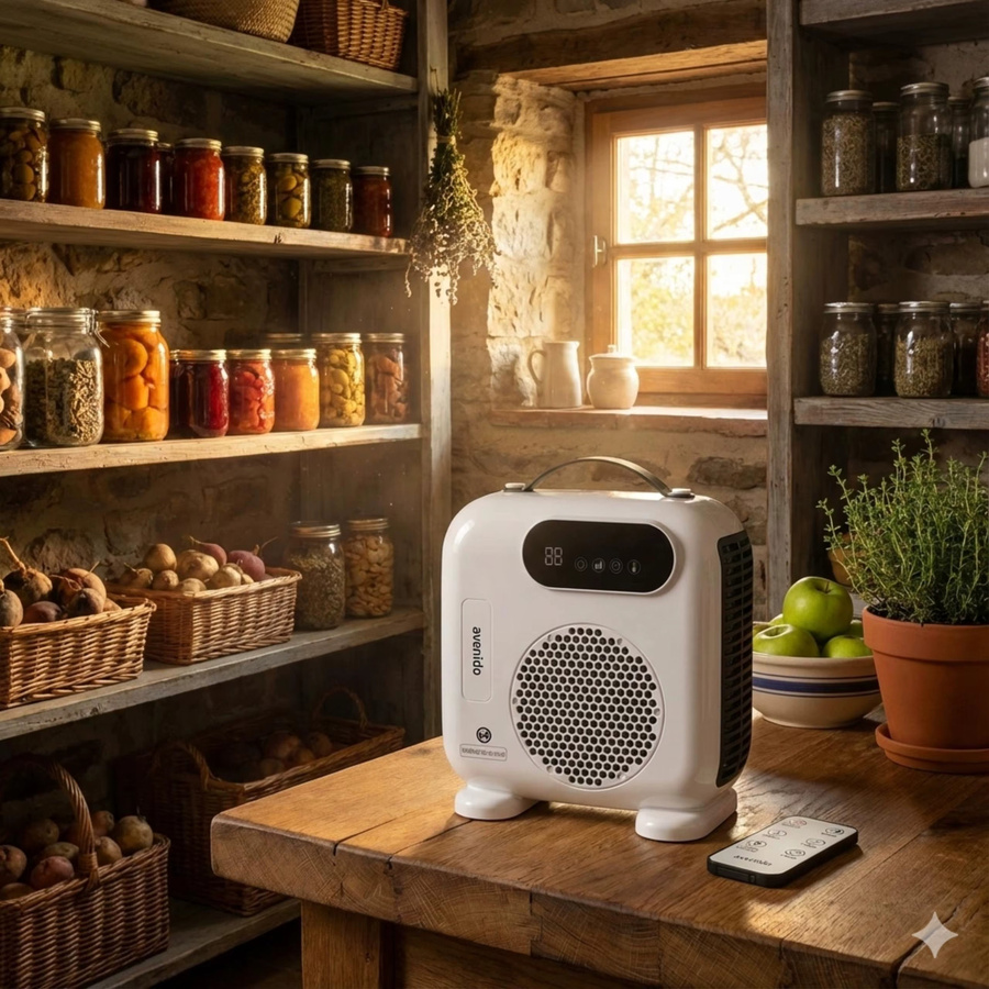 Avenido Heizlüfter und Ventilator mit Fernbedienung, 2000W, Weiß - Bild 5