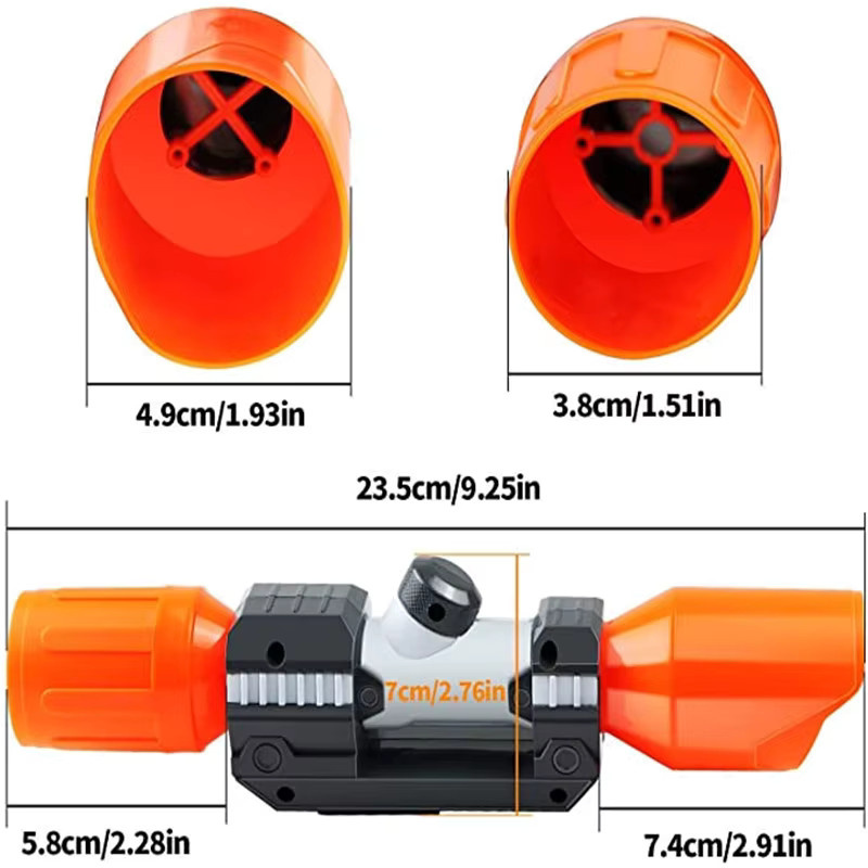 Nerf Optisches Zielfernrohr, Kunststoff, Zubehör - Bild 3