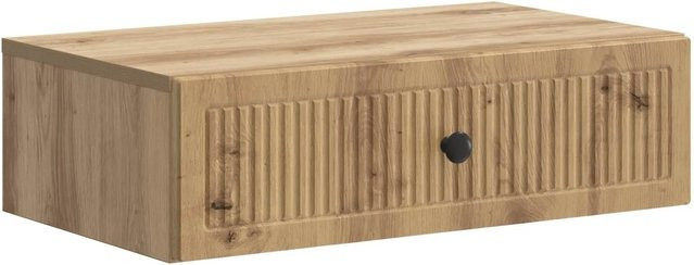 vidaXL Wandmontierter Beistelltisch Artisan-Eiche, Farbe: Braun, B/T/H: 59 x 34,5 x 17 cm - Bild 1