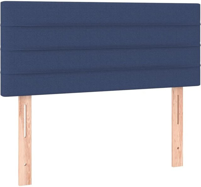 vidaXL LED Kopfteil Blau mit USB-Ladeanschluss und integrierter Beleuchtung, B/T/H: 80 x 5 x 78-88 cm - Bild 1
