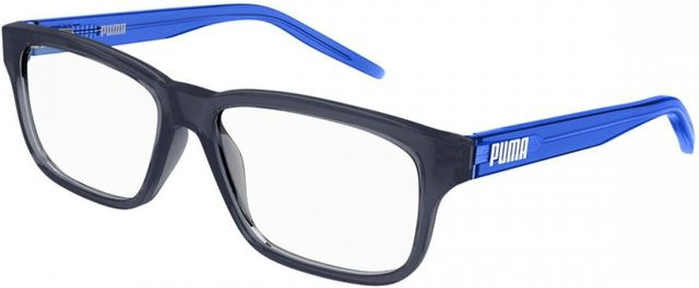 Puma Pj0046o Kinderbrille, Vollrand, rechteckig, Kunststoff, blue - Bild 1