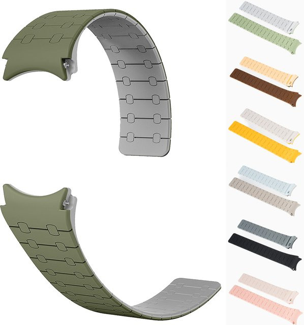 CAOWTAN Uhrenarmband Silikon, Schwarz, Unisex - Bild 1