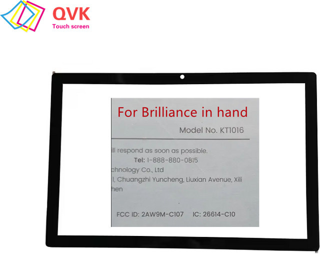 Externes Glas Panel für Brilliance in hand KT1016 Kinder Tablet PC, 10,1 Zoll, Schwarz - Bild 1