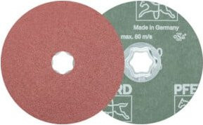 PFERD TOOLS COMBICLICK Korund Fiberscheibe A60 Rot Durchmesser: 125 mm - Bild 1