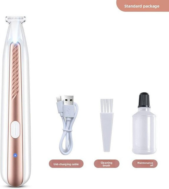 CKSP Elektrorasierer für Haustiere zur Tierpflege in Rose Gold inklusive Ölflasche - Bild 1