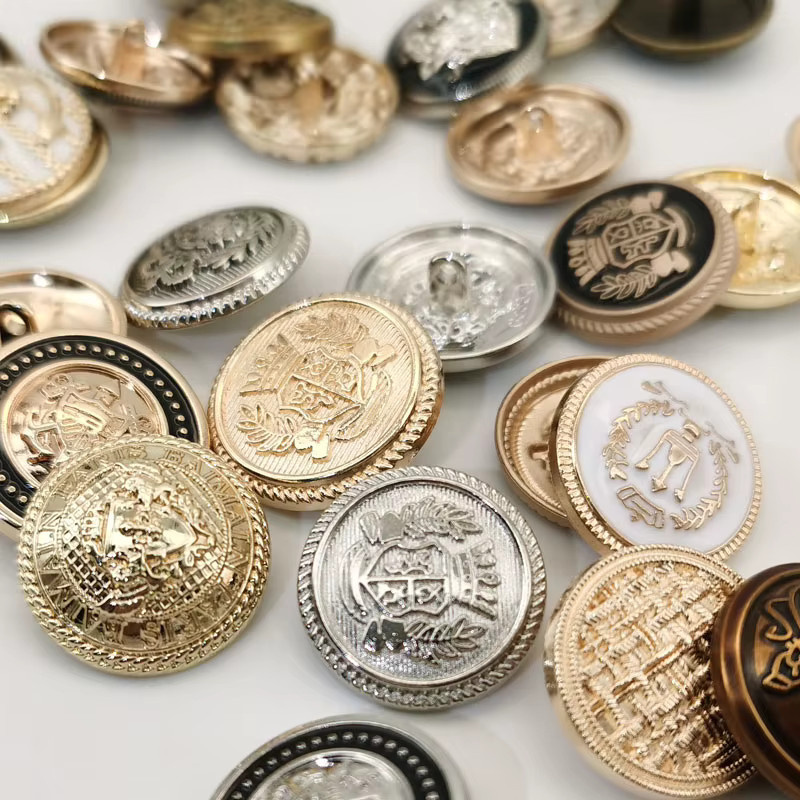 10 Stück DENGWEIS Luxus Nähte Knöpfe in Gold für Mantel und DIY Handwerk - Bild 2