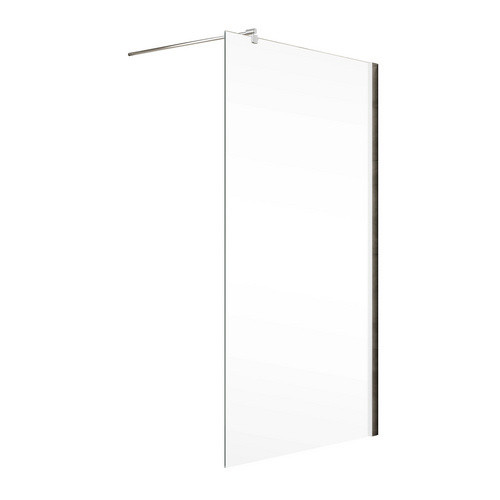 Schulte MasterClass Duschwand Walk-In Ecke, Glas transparent, silberfarben, B: 100 cm, H: 200 cm - Bild 2