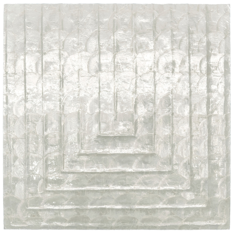 Arte Wallpaper Cornice Pearl in Weiß mit Capiz-Muscheln im Art-Deco-Stil - Bild 2