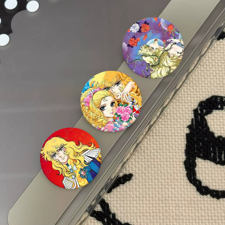 Brosche Manga Anime Die Rose von Versailles Lady Oscar, Bunt - Bild 2