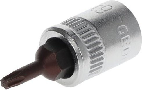 Gedore Steckschlüsseleinsatz ITX 20 T9 Torx 1/4 Zoll in Silber aus Edelstahl - Bild 1