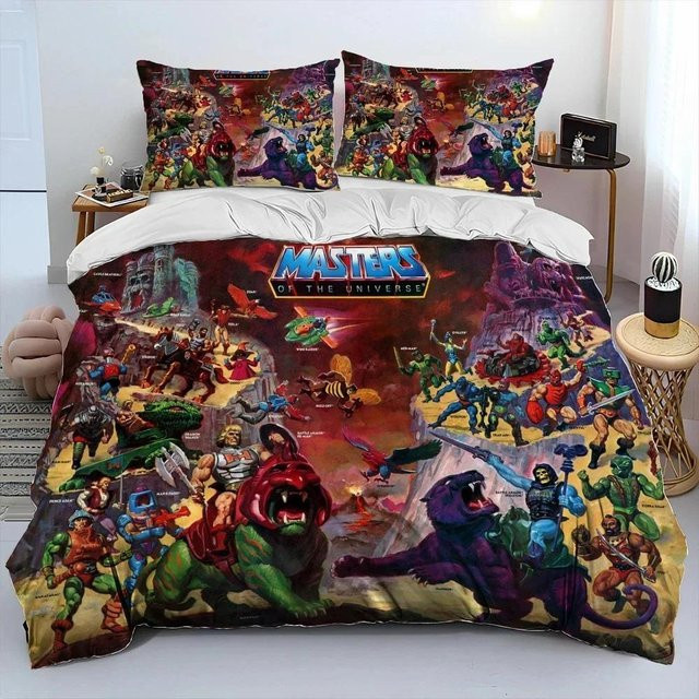 He-Man und die Masters of the Universe Bettwäsche-Set aus Mikrofaser mit 3D-Druck, Multicolor, B/H: 200 x 230 cm - Bild 1