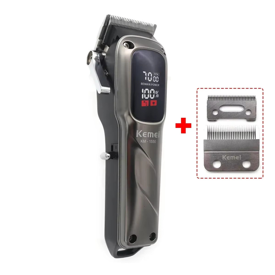 KEMEI Professioneller Elektrischer Haarschneider KM-1550 KM-2284 Trimmer in Silber für Friseursalons und Gewerbliche Nutzung - Bild 5