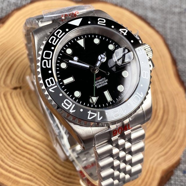 Tandorio Armbanduhr, Automatik, Edelstahl, Schwarz, 40 mm, Herren - Bild 1