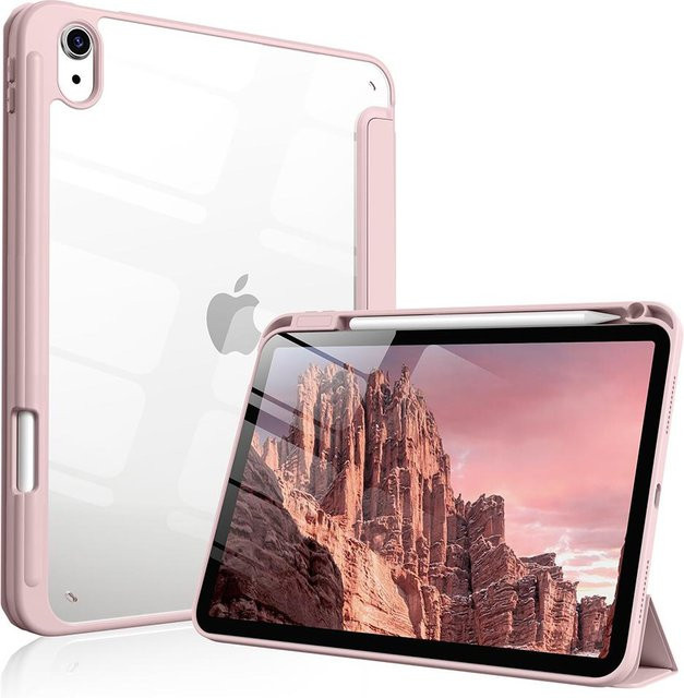 Magnetische Tablet-Hülle für iPad 11. Generation 11 Zoll und 10. Generation 10,9 Zoll mit Smart-Abdeckung in Pink - Bild 1