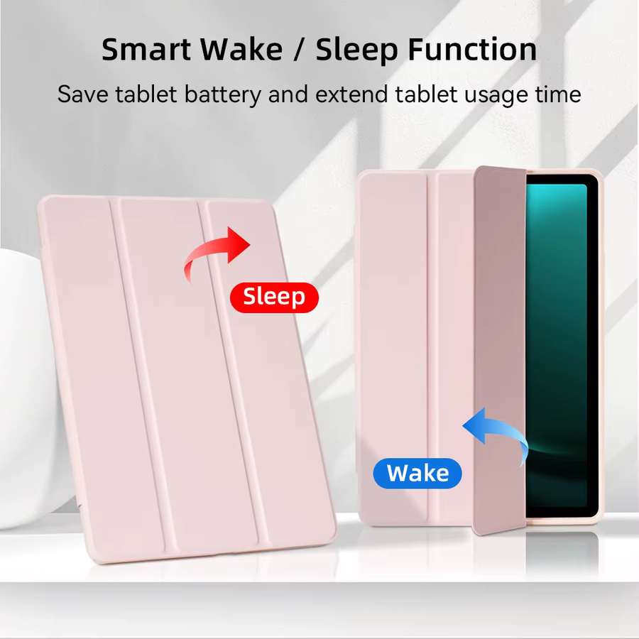 Samsung Tablet-Hülle für Tab S7 S8 S9 S6 Lite S7 FE mit Stifthalter in Blau und Pink - Bild 3