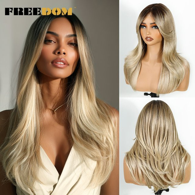 Freedom Lace-Front-Perücke, 50,8 cm, Ombre-Blond-Braun, Damen - Bild 1