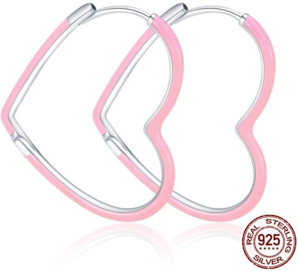Ohrringe 925 Silber, Herz, Zirkonia, Damen - Bild 1