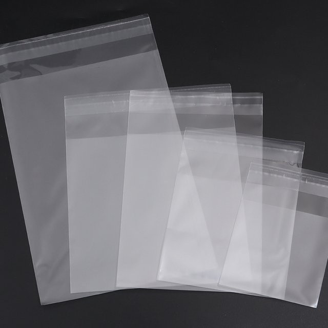 100 Stück transparente selbstklebende OPP Kunststoff Taschen von filluck zur Verpackung von Schmuck, Süßigkeiten und Geschenken - Bild 1