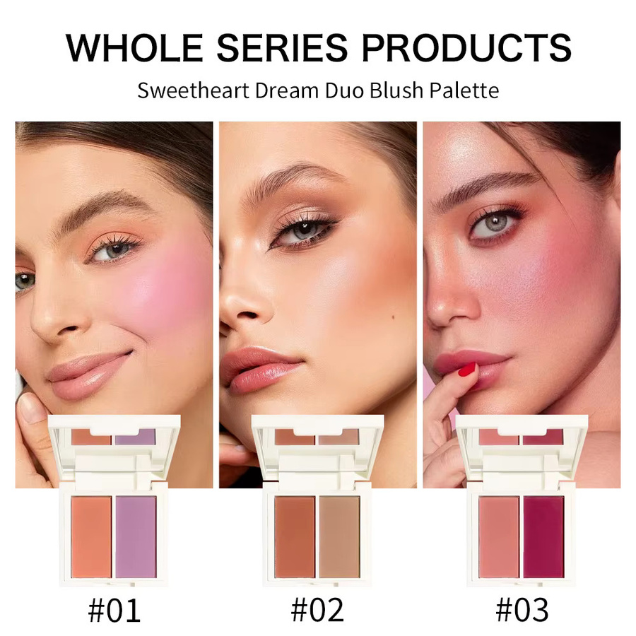 HISYI Sweetheart Dream Blush, Duo-Blush-Palette, Puder - Bild 4