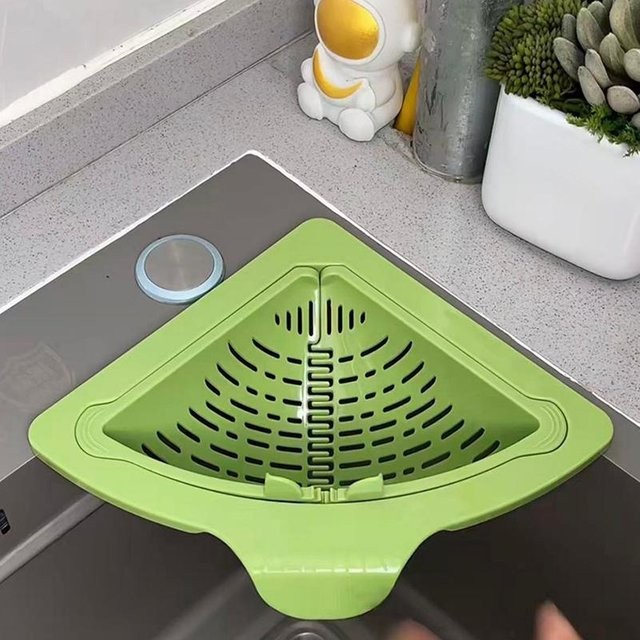 Magnetischer Küchenspülen-Sieb Auffangkorb von Plain Abode in Grün mit Griff für die Verstopfungsfreie Spülbecken-Reinigung - Bild 1