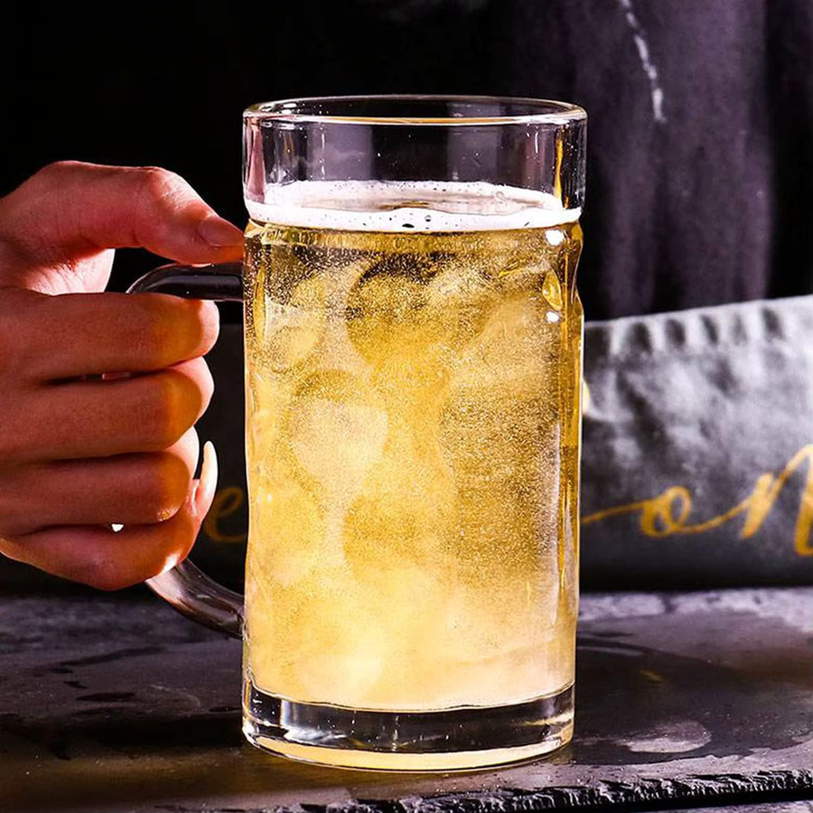 Wiederverwendbarer Acryl-Bierkrug aus Kunststoff, transparent, 1 l - Bild 4
