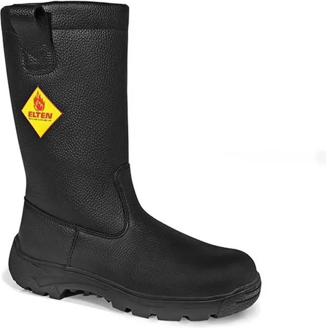 Elten Feuerwehrschlupfstiefel Master Form D aus Rindleder in Schwarz Größe 45 - Bild 1
